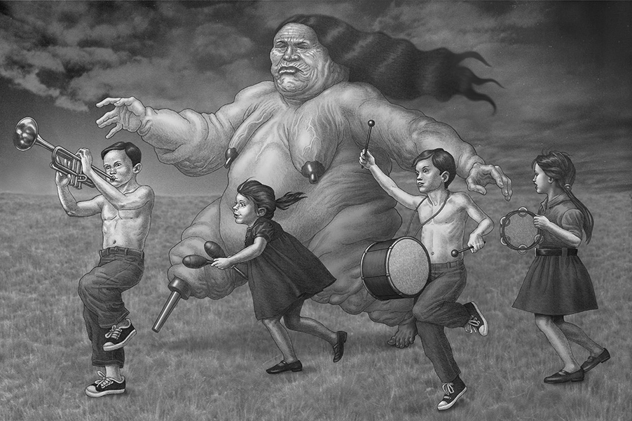 drawing by David Aronson